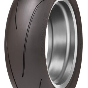 Imagen del neumático deportivo Dunlop Q5 para motocicletas, diseñado para alto rendimiento en pista y carretera.