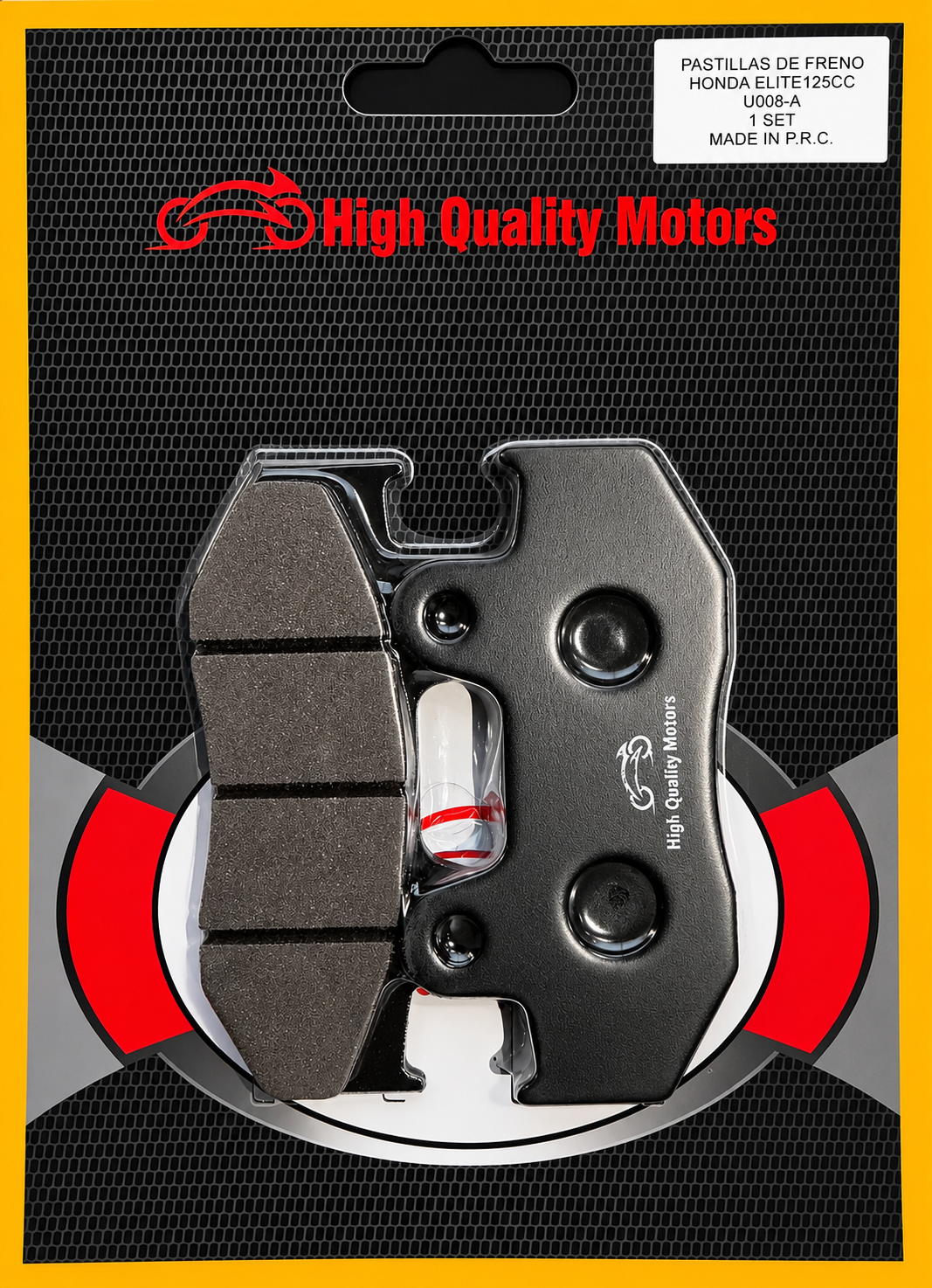 PASTILLA DE FRENO HIGH QUALITY MOTORS U008-A