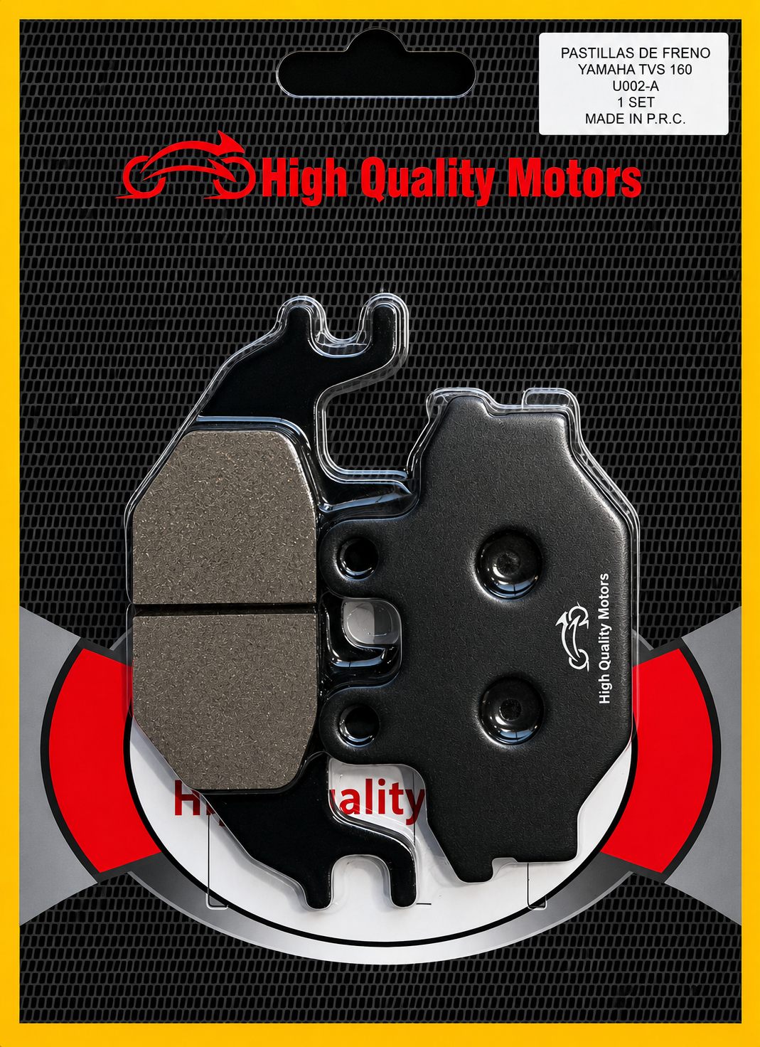 PASTILLA DE FRENO HIGH QUALITY MOTORS U002-A