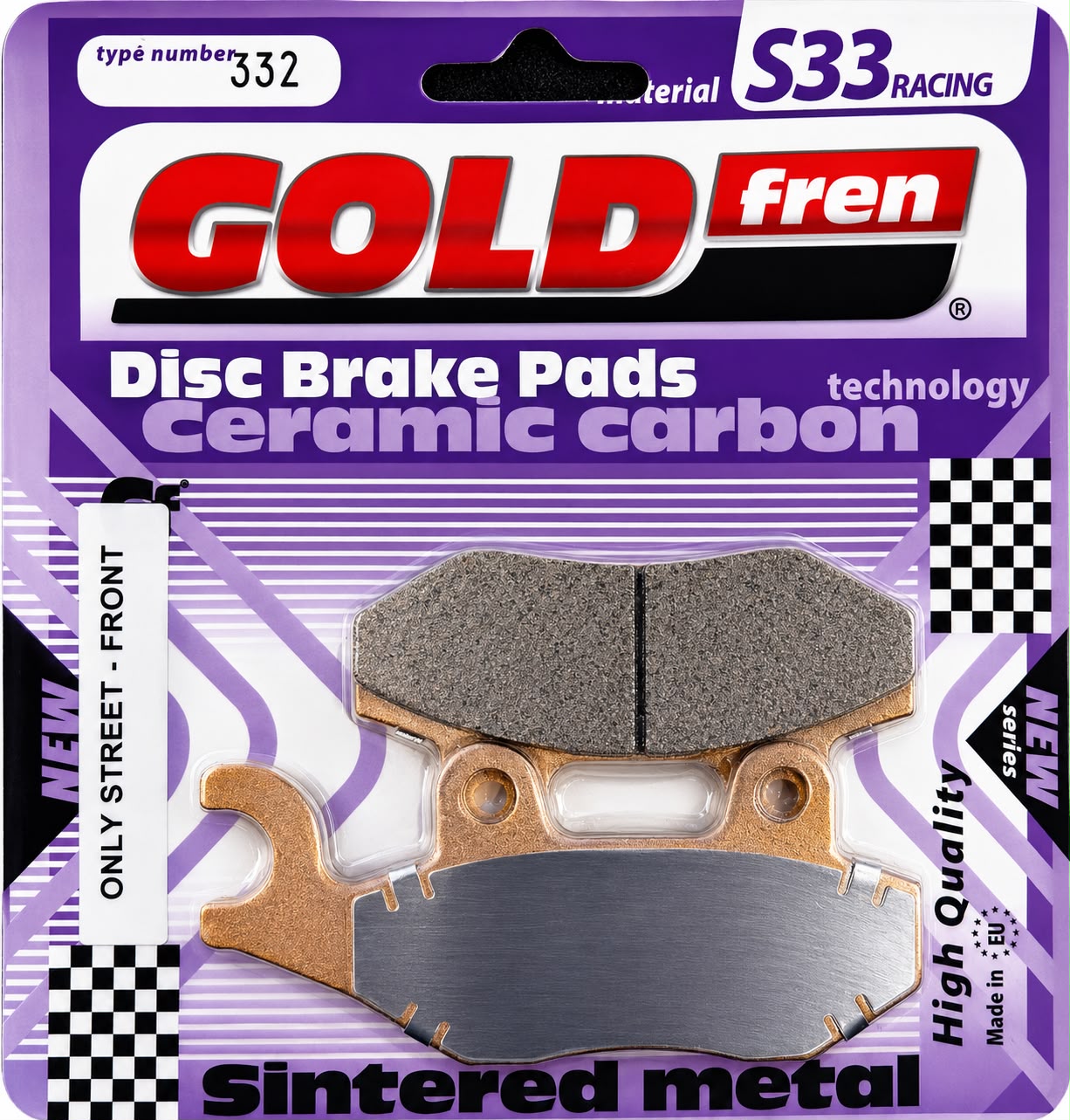 PATILLA DE FRENO GOLD FREN 332