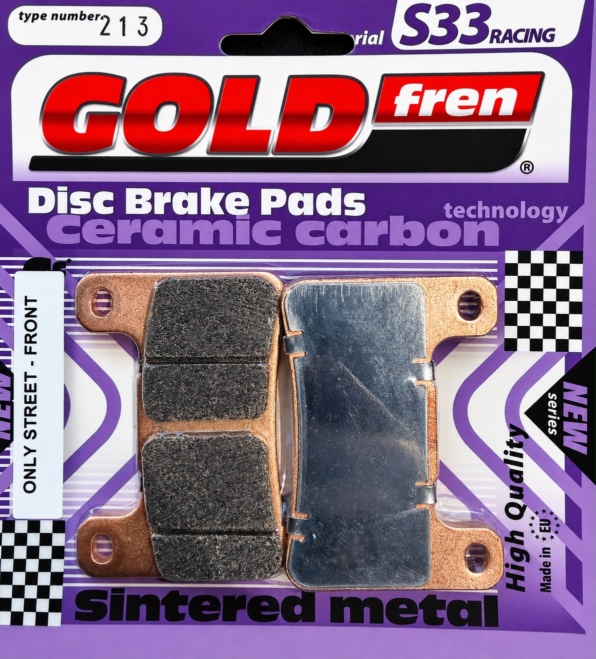 PASTILLA DE FRENO GOLD FREN 213 KAWASAKI / SUZUKI