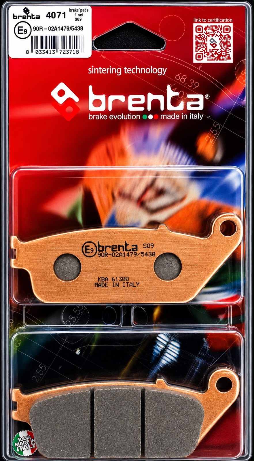 PASTILLA DE FRENO BRENTA 4071