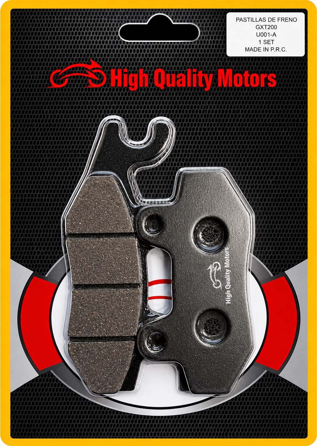 PASTILLA DE FRENO HIGH QUALITY MOTORS U001-A EUROMOT / MOTORRAD / UM