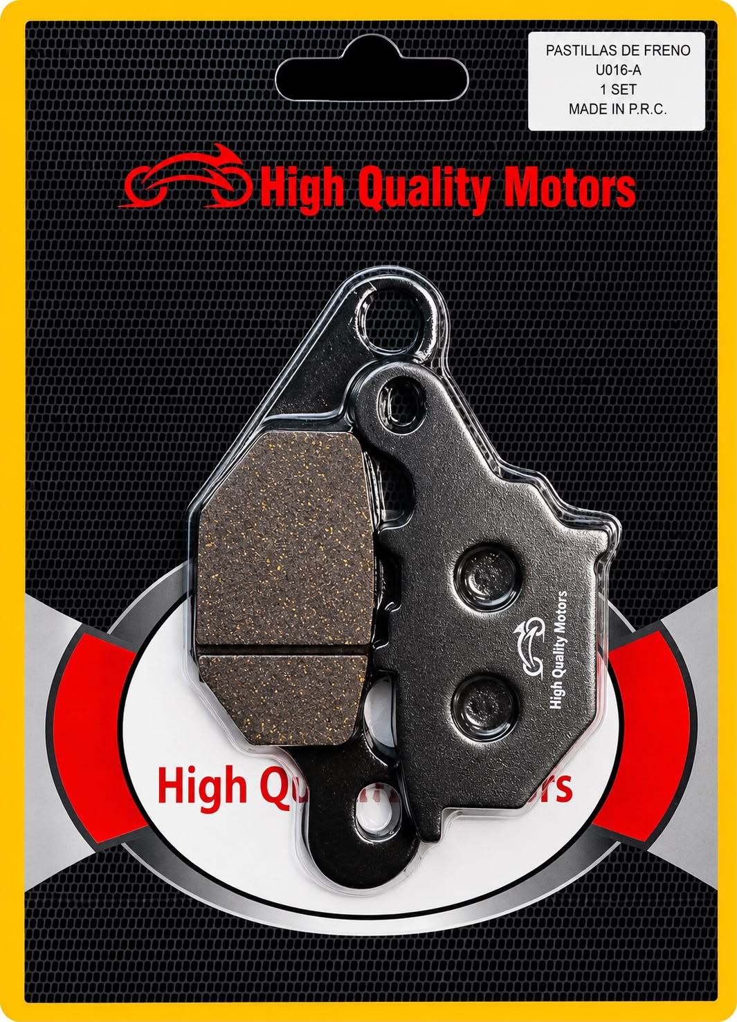 PASTILLA DE FRENO HIGH QUALITY MOTORS U016-A