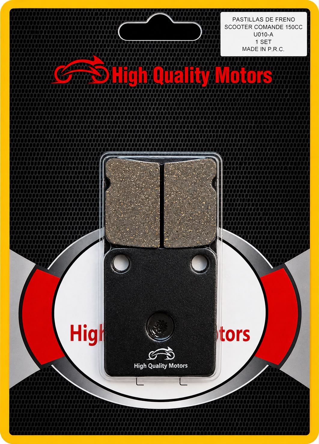 PASTILLA DE FRENO HIGH QUALITY MOTORS U010-A