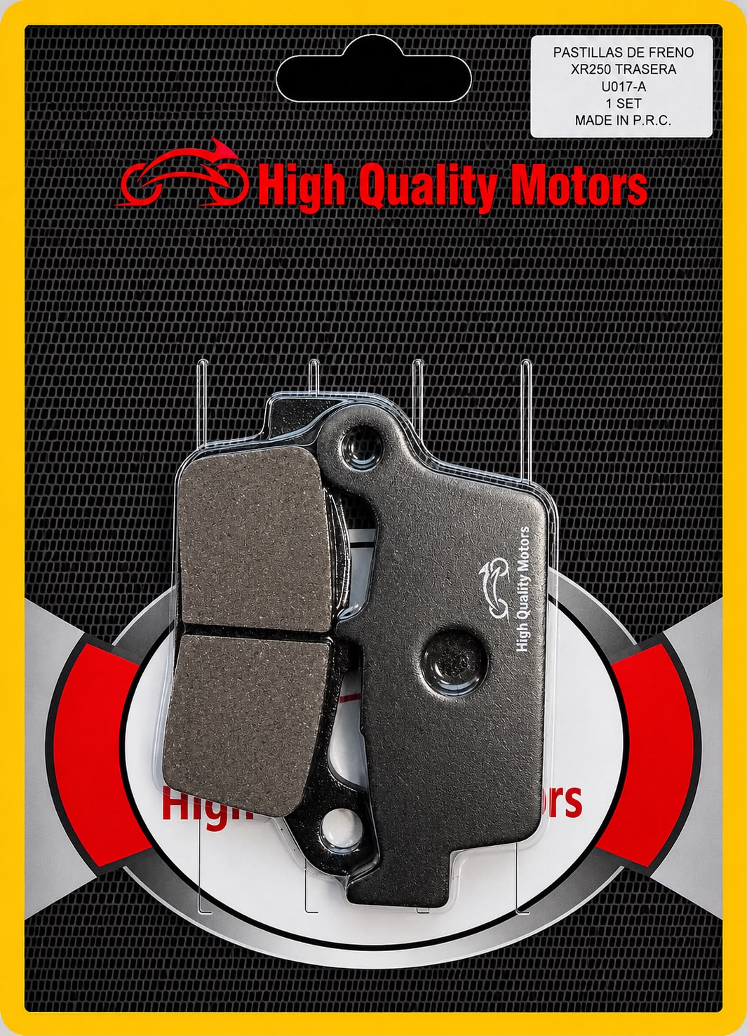 PASTILLA DE FRENO HIGH QUALITY MOTORS U017-A HONDA / EUROMOT / TAKASAKI